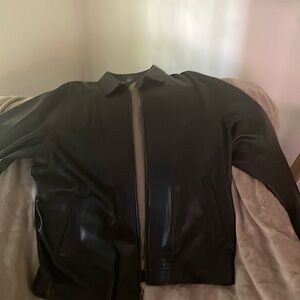 Polo Ralph Lauren Brown leather lightweight jacket